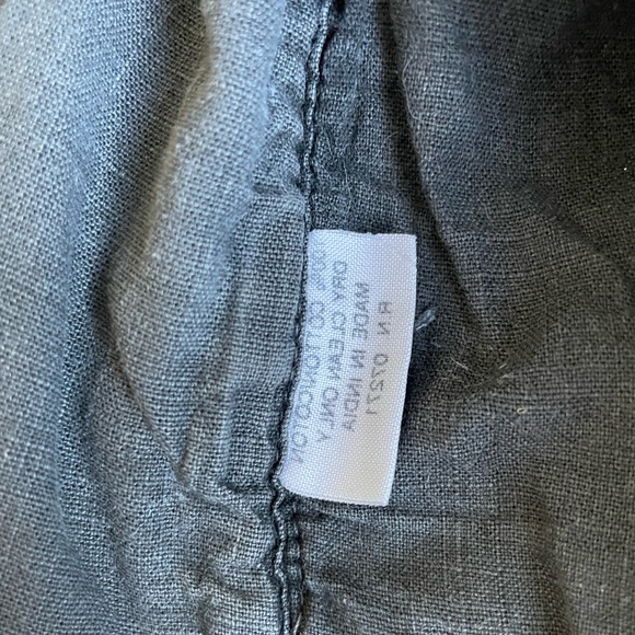 Vintage button down vest 100% cotton natural fiber grey and white pattern - Picture 9 of 10